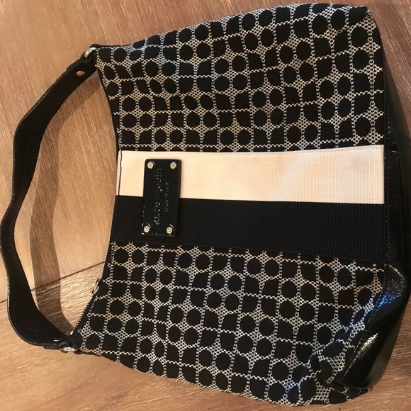 KATE SPADE Vintage Rare Black and White Handbag - Picture 1 of 4